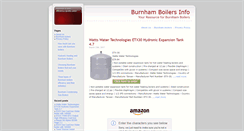 Desktop Screenshot of burnhamboilersinfo.com