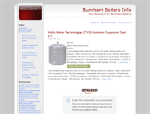 Tablet Screenshot of burnhamboilersinfo.com